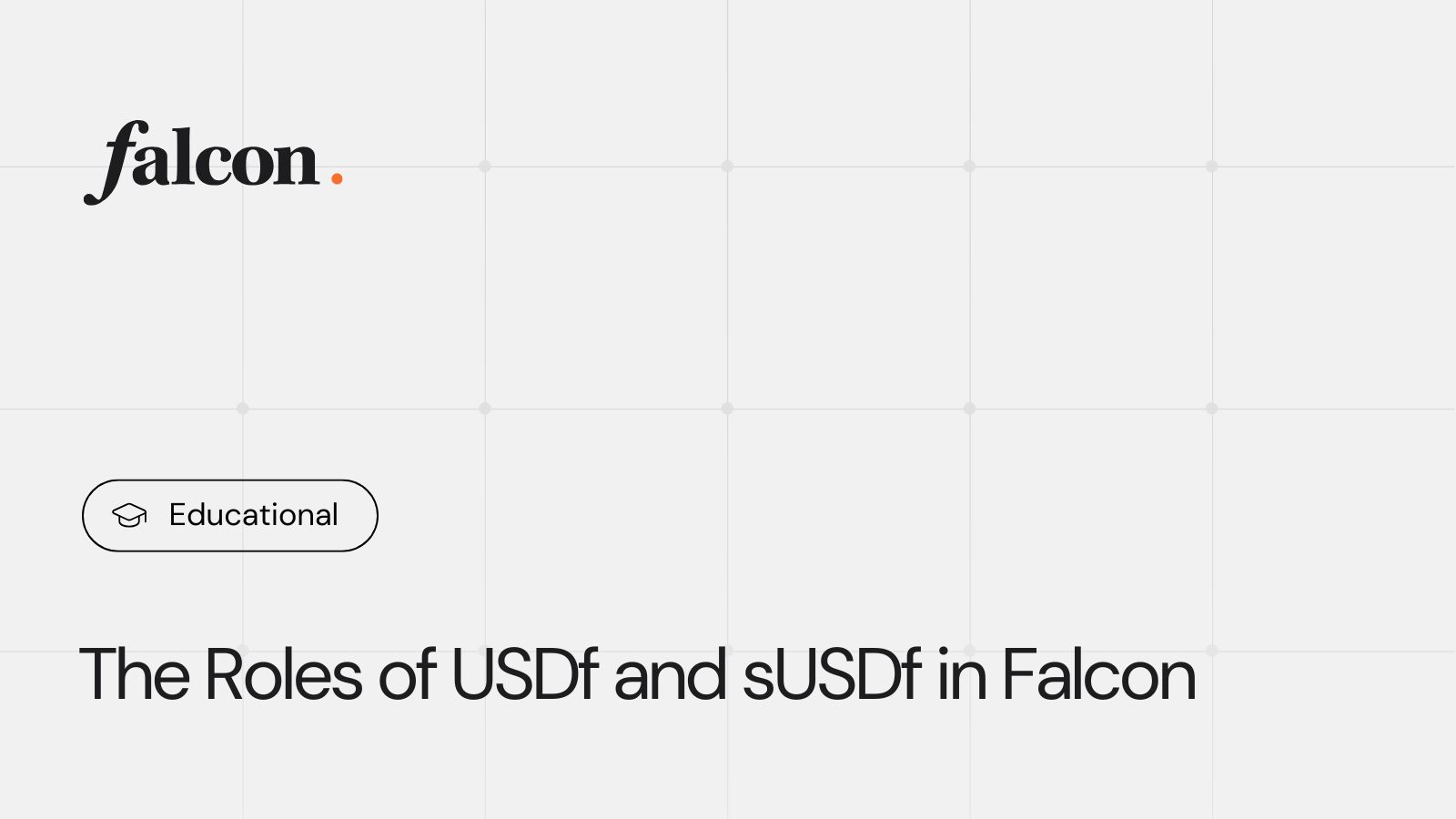 Why Falcon Finance Needs Two Tokens: Overview of USDf and sUSDf
