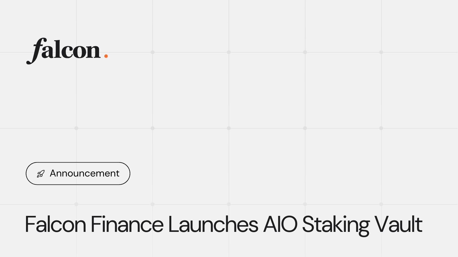 Falcon Finance Launches AIO Staking Vault